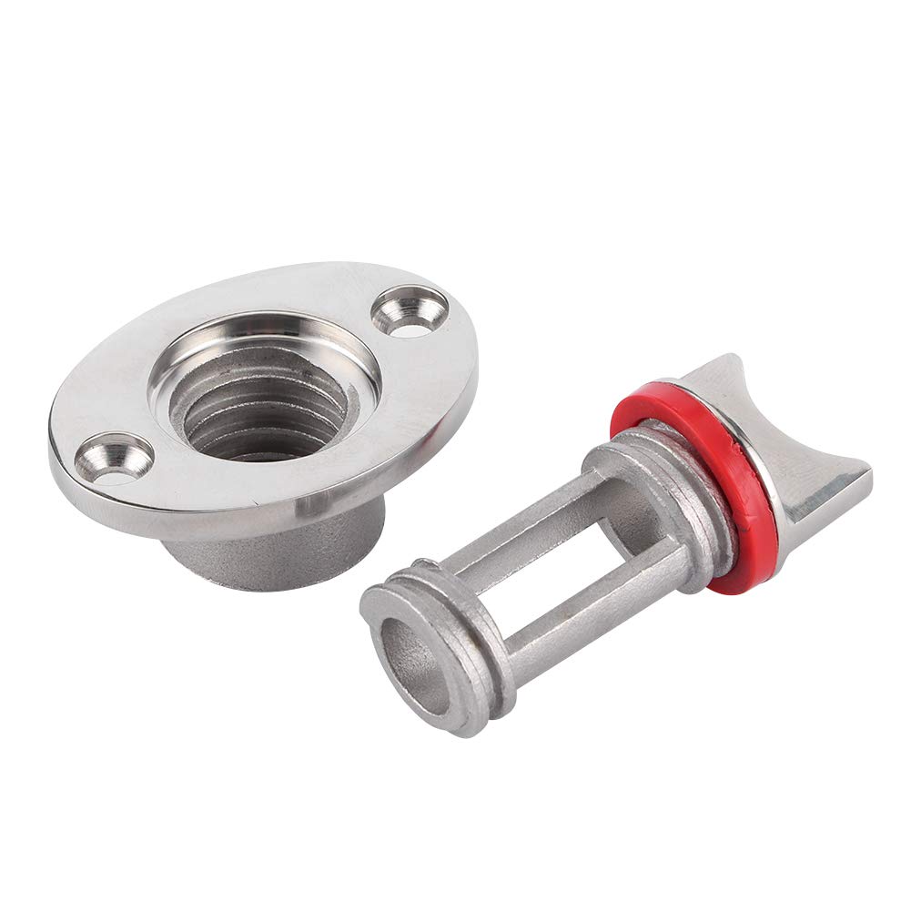 Boat Drain Plug Boat Drain Plug Replacement Drain Plug Kit Boat Drain Holes Plugs Marine Polished Garboard Drain Plug Fits Hole Screw Thread Corrosion Resistant 316 Stainless Steel