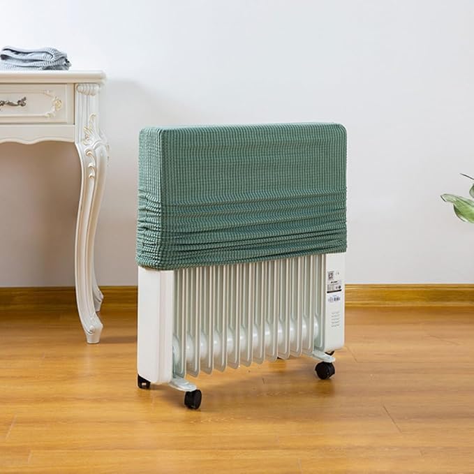 NOW BBLLOOMM Washable Radiator Cover for Oil-Filled Heaters - Breathable Dust Protection, Green 35.4x25.4in