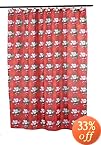 Carnation Home Fashions Santa Claus Fabric 70" x 72" Shower Curtain