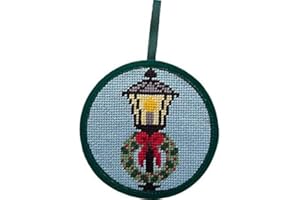Alice Peterson Stitch-Ups Needlepoint Ornament Kit- Lamp Post & Wreath
