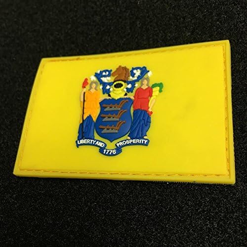NEW JERSEY STATE FLAG PVC PATCH - FULL COLOR EDITION