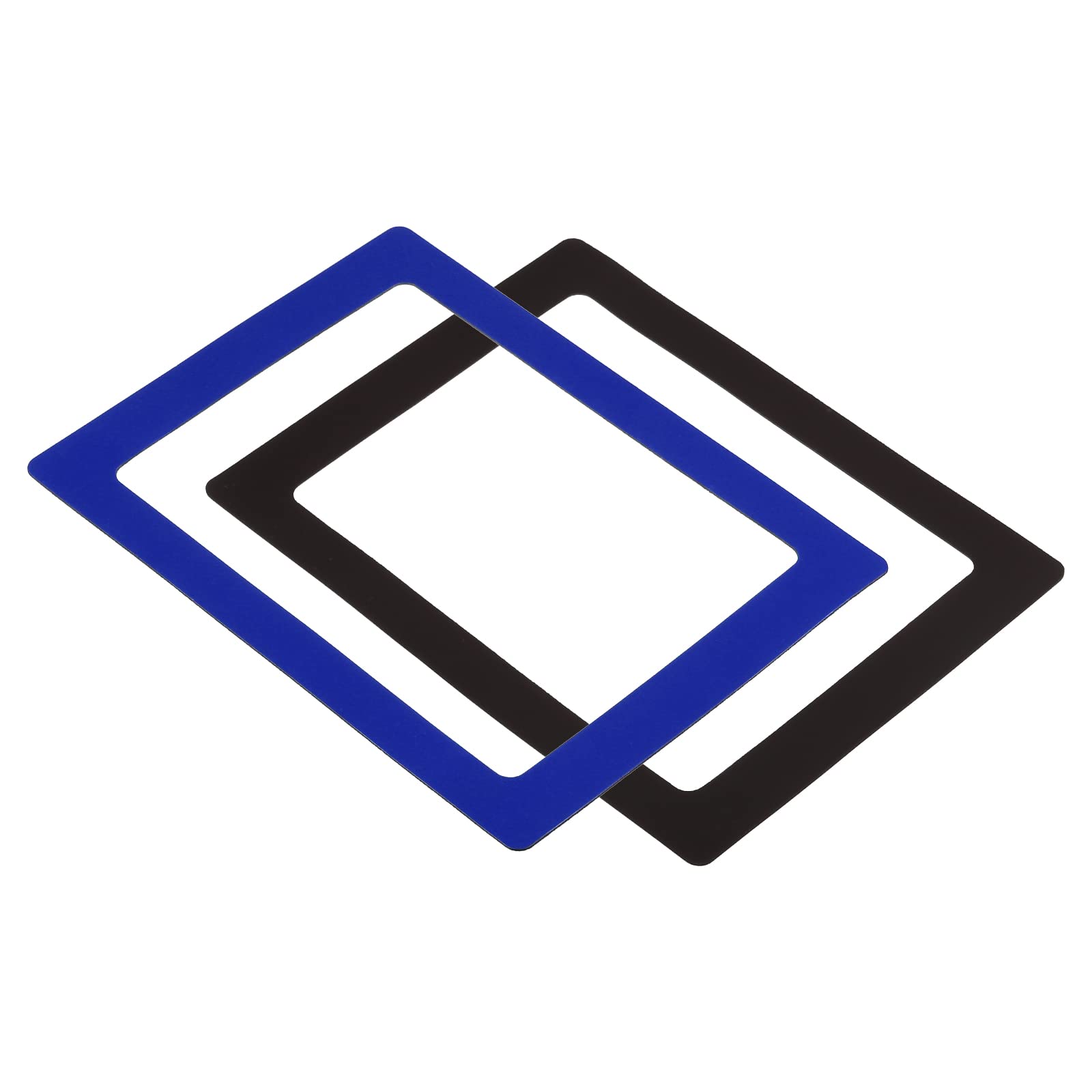 PATIKIL Magnetic Picture Frame, 2 Pack Magnetic Photo Frame Picture Holder Holds 6x8 Inch Photos for Refrigerator Metal Home Office, PVC Blue