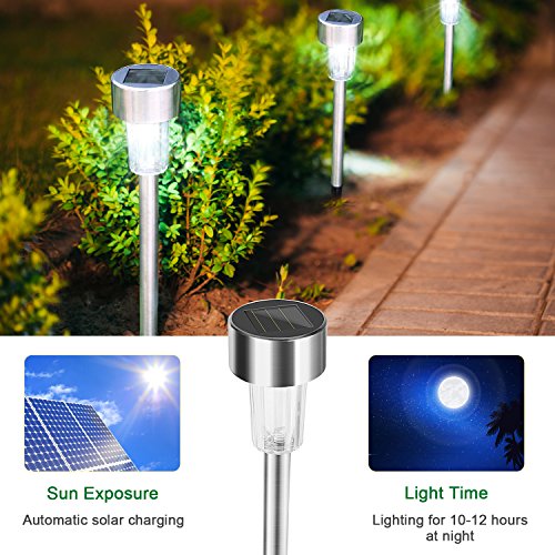 image for Vanzon 16Pack Solar Lights Outdoor, Outdoor Garden Lights, Solar Pathw
