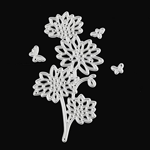 Metal Cutting Dies, NXDA Embossing Dies Stencil Template for DIY Scrapbook Album Paper Card Craft Decoration (N) - Thumbnail 2