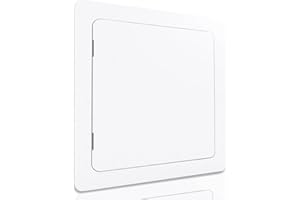 Morvat Access Panel 12x12 Inch for Drywall & Ceiling with Door, Heavy-Duty Durable ABS Plastic & Easy Install Access Box, Wall Hole Cover Plate for Plumbing & Electrical Cables & Wiring, White