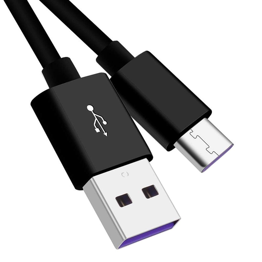 PremiumCord Fast Charging Cable USB-C 1 m, Super Fast Charge 5A, USB 3.1 Type C Male to USB 2.0 Male, Fast Charging and Data Cable Suitable for Type C Devices, Black, 1 m