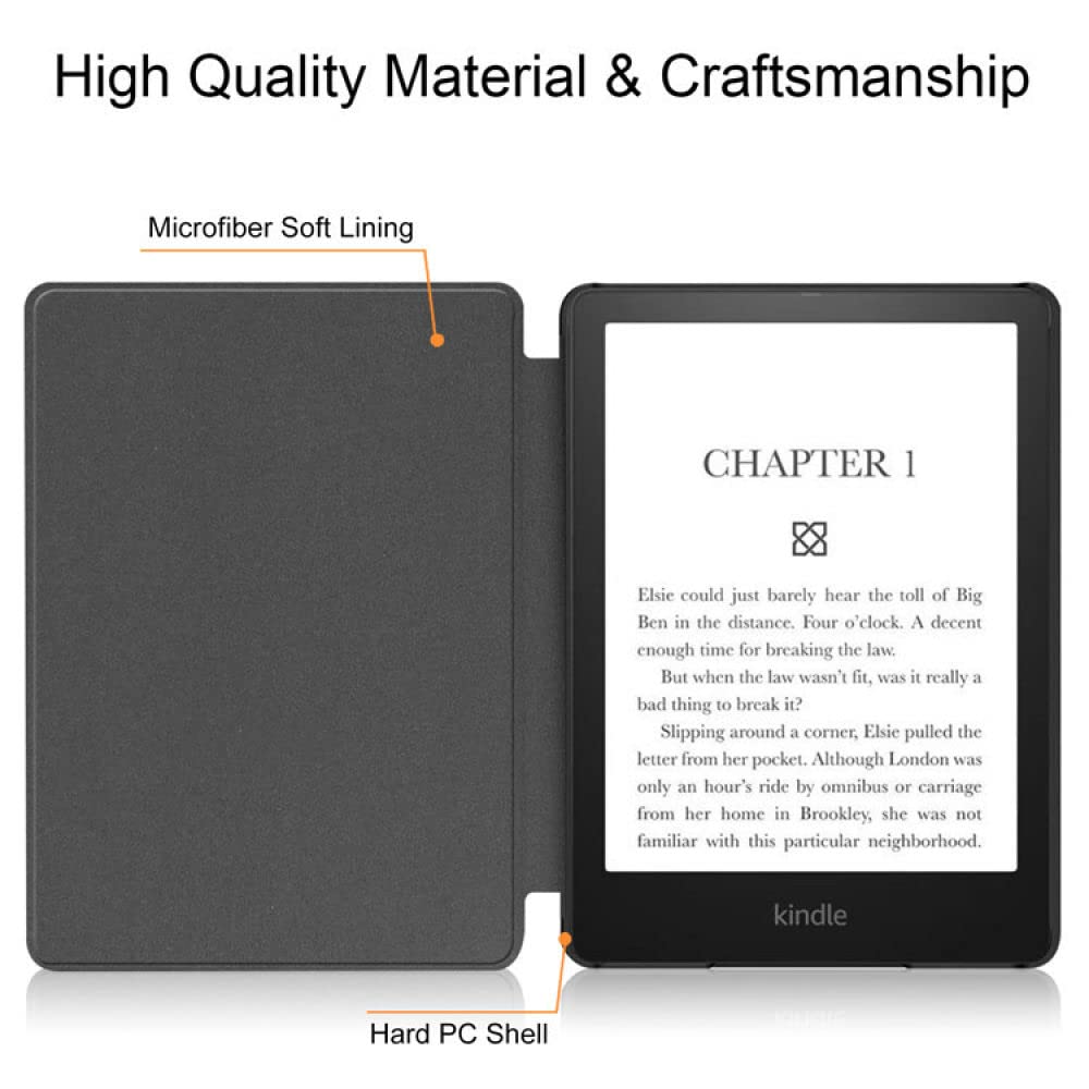 Case for Kindle Oasis (10th Gen, 2019 Release) PU Leather Smart Waterproof Cover,Auto Wake/Sleep, ONLY Fits 7” Kindle Oasis,Pink
