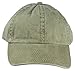 DALIX Mens Pigment Dyed Washed Cotton Cap - Adjustable Hat 6 Panel Unstructured (Heavy Washed Khaki)