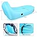 Inflatable Lounger, EocuSun Inflatable Couch Air Mattresses Hammock with Backrest Portable Air Sofa Chair Bed Bag Beach Lounger for Indoors Outdoors Camping Hiking Travelling Beach (Light Blue)