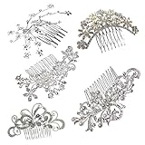 Leegoal(TM) Wedding Crystal Rhinestone Jewelry Bride Pearl Hair Comb Pin