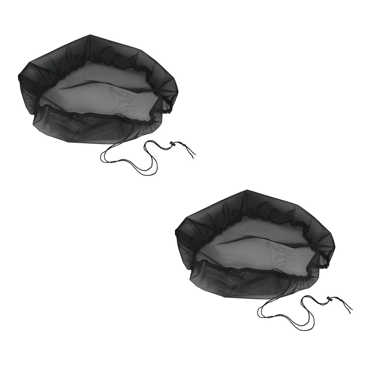 VOANZO 2PCS Bucket Mesh Cover Insect Screen Cover 95 cm Adjustable Rain Barrel Net for Rain Barrel Rain Water Collectors