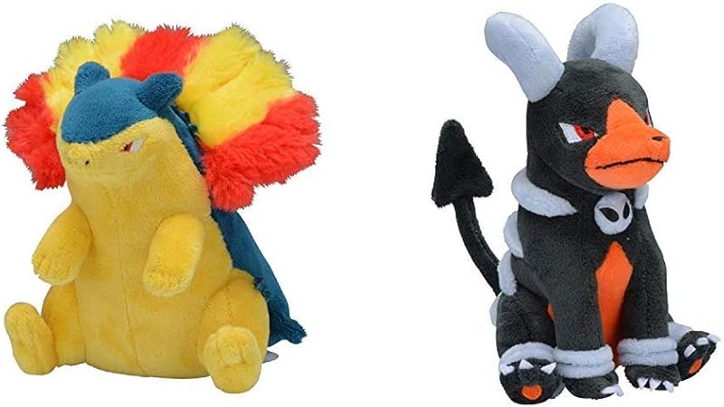 Amazon ポケモンセンターオリジナル ぬいぐるみ Pokemon Fit バクフーン ぬいぐるみ Pokemon Fit ヘルガー セット買い おもちゃ おもちゃ