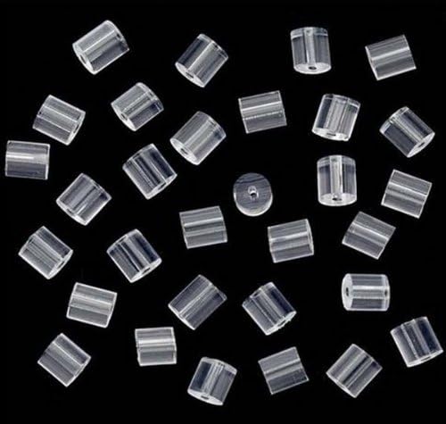 500-piece Earring Safety Backs for Fish Hook Earrings, Small, Clear