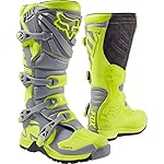 Fox Racing 2017 Comp 5 Boots (11) (YELLOW/GREY)