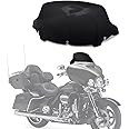 10.5" Black Wave Windscreen Windshield Fit for Harley 2014 2015 2016 2017 2018 2019 2020 2021 2022 2023 2024 Electra Glide, Street Glide