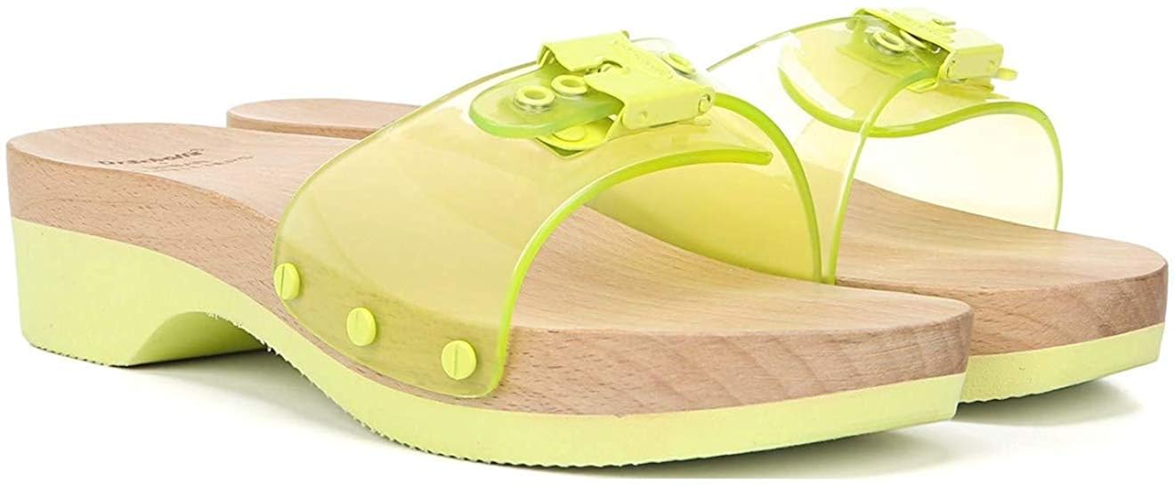 dr scholl's yellow sandals