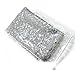 Sequin Table Runners Silver- 12 X 108 Inch Glitter Silver Table Runner-Silver Party Supplies Fabric Decorations for Holiday Wedding Birthday