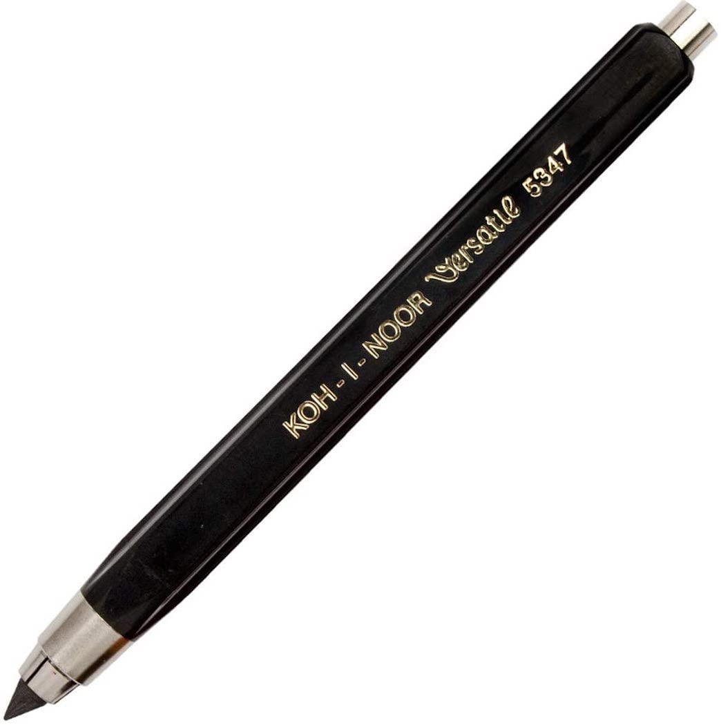 Koh-I-Noor 5347 5.6mm Diameter Mechanical Clutch Lead Holder Pencil - Black