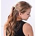Joyci 1Pcs Big Leaf Ponytail Holder Women's Hair pin Claw Barrettes Clip (Silver)