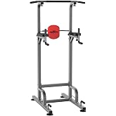 RELIFE REBUILD YOUR LIFE Pull Up Bar Free Standing Power Tower for Home Gym | Dip Station Pull Up Station, Multi-Function Home Fitness Equipment for Pull-Ups, Dips, Push-Ups, Full Body Strength Training