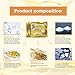 ALIVER 10pack Crystal 24K Gold Collagen Eye Mask - Anti Aging, Wrinkles, Moisturising, Blemishes, Firming, Toning, Dark Circles, Smoothing Skin, Natural Lift