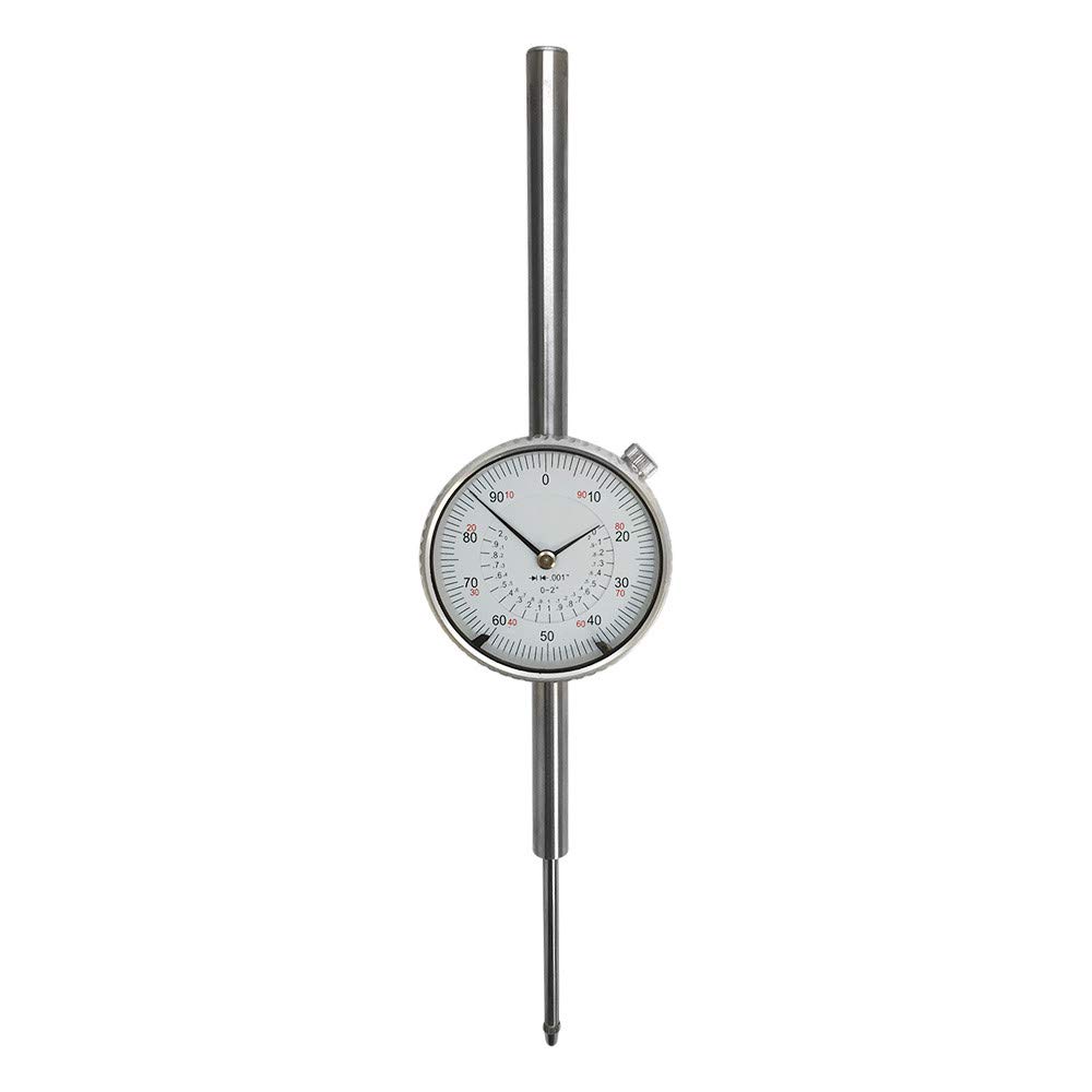 02'' Dial Indicator .001 Grad Lug Back Travel Dial Indicator Lathe
