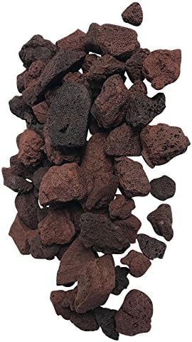 2 Pounds of Red Lava Accent Rocks, 32 oz bag, Outdoor Decorative Stones for Craft Projects, Vase Fillers, Succulents, Cactus Pots, Terrarium Plants