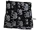 GERINLY Animal Print Scarves: Cute Elephant Pattern Wrap Scarf For Women (Black)