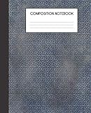 Composition Notebook: The Odyssey Tribute Pattern Nautical Blue College Ruled Notebook Lined School Journal