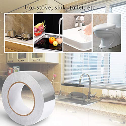 FOCCTS Aluminum Foil Tape Aluminum Tape 2 Inch x 164 feet(55 Yards ), Heavy Duty Silver Duct Tape Dust Tape for Sealing, Insulation, Repair, HVAC, Duct - Thumbnail 5