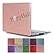 PapyHall MacBook Air 11 inch Case, Bling Bling Crystal Rubberized Coated Hard Cover Case Colored Glitter Design Plastic Hard Case for Apple Macbook Air 11 inch Model : A1370/A1465 - Rosegoold