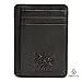 ESTALON Minimalist Wallet for Men and Women - Genuine Leather RFID Secured Card Case (Coal)