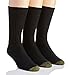 Gold Toe Men's 3 Pack Extended Size Cotton Fluffies Crew