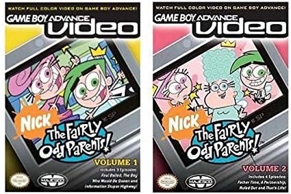 Set of 2 GBA Video The Fairly Odd Parents Volume 1 and Volume 2
