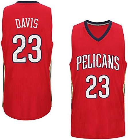 Mens Anthony Davis #23 New Orleans Pelicans Red Jersey L