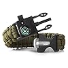 X-Plore-Gear-Emergency-Paracord-Bracelets-Set-Of-2-The-ULTIMATE-Tactical-Survival-Gear-Flint-Fire-Starter-Whistle-Compass-ScraperKnife-BEST-Wilderness-Survival-Kit-For-CampingFishing-More