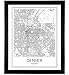 Denver Map Print Denver Map Art Colorado Print City Maps Map Print Map Art Print Black and White Map Wall Art Map Art Modern City Art Scandinavian Poster City Map Poster 8x10