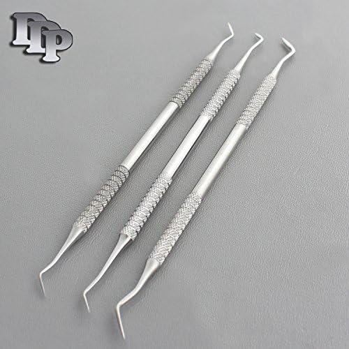 HOLLENBACK DENTAL WAX CARVER INSTRUMENT AMALGAM PLUGGER SET OF 3 ENDS 1/2, 3 AND 3S