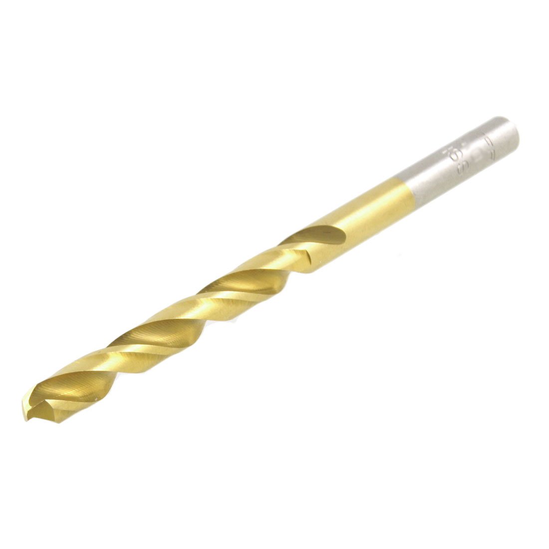 Sourcingmap Gold Tone HSS 6.9mm Straight Shank Twist Drill Bit