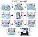 Travel Duffel Bag Lightweight Waterproof Large Capacity Foldable Handbag Storage Luggage Bag (Light Blue Waterproof)Foldable Travel Duffel Bag Packable Carry on Luggage Tote Bags Waterproof Large Size