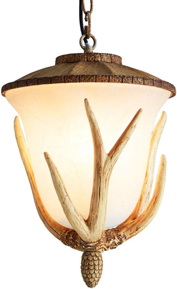 & Perfect ** - Creative Antlers Pendant Lamps Glass American Scandinavian Bar/Lounge Cafe Stairs Bedroom Decoration Corridor