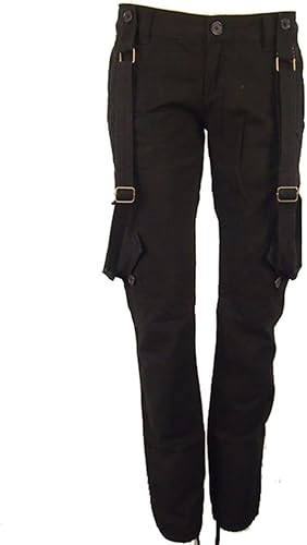 black jeans with suspenders