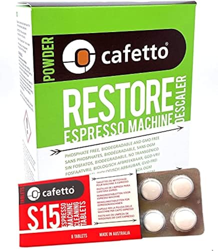 Cafetto Restore Espresso Machine Descaler Packets S15 Espresso