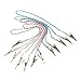6pcs Bib Clips Napkin Napkin Chain Flexible Napkin Holder (Random Color)