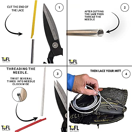 TOFL Softball and Baseball Glove Lace Kit Mitt Lace Glove Repair