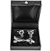 MRCUFF Cross Cufflinks Christian Pair of Cufflinks & Tie Bar Clip with Presentation Gift Box & Polishing Cloth