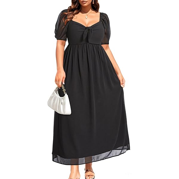 knee length dresses for ladies Capriccio Satin Floral Ruffle Maxi Dress – VICI main image 0