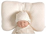 (Basic Dot) Organic Cotton Baby Protective Sleeping Pillow.From Newborn Prevent from flat head.Natural Organic