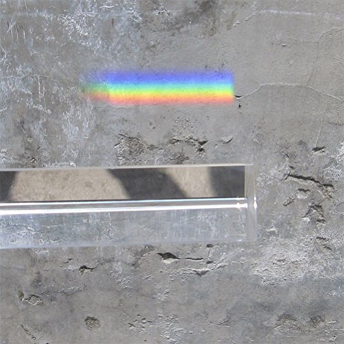 Kristall Dreiecksprisma Optisches Glas Refraktor Dreifach Kristall in Physik Lichtspektrum Glas Prisma 30 * 30 * 30… – Bild 5