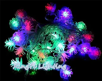 KTM Healthcare Green : 2m 20 LED String Light Battery Powered Pine Cone Tree Holiday Xmas Wedding Patio Pathway Decoration Luminary Twinkle